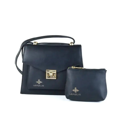 Leazus - Leather bag for women - Normaldy Black