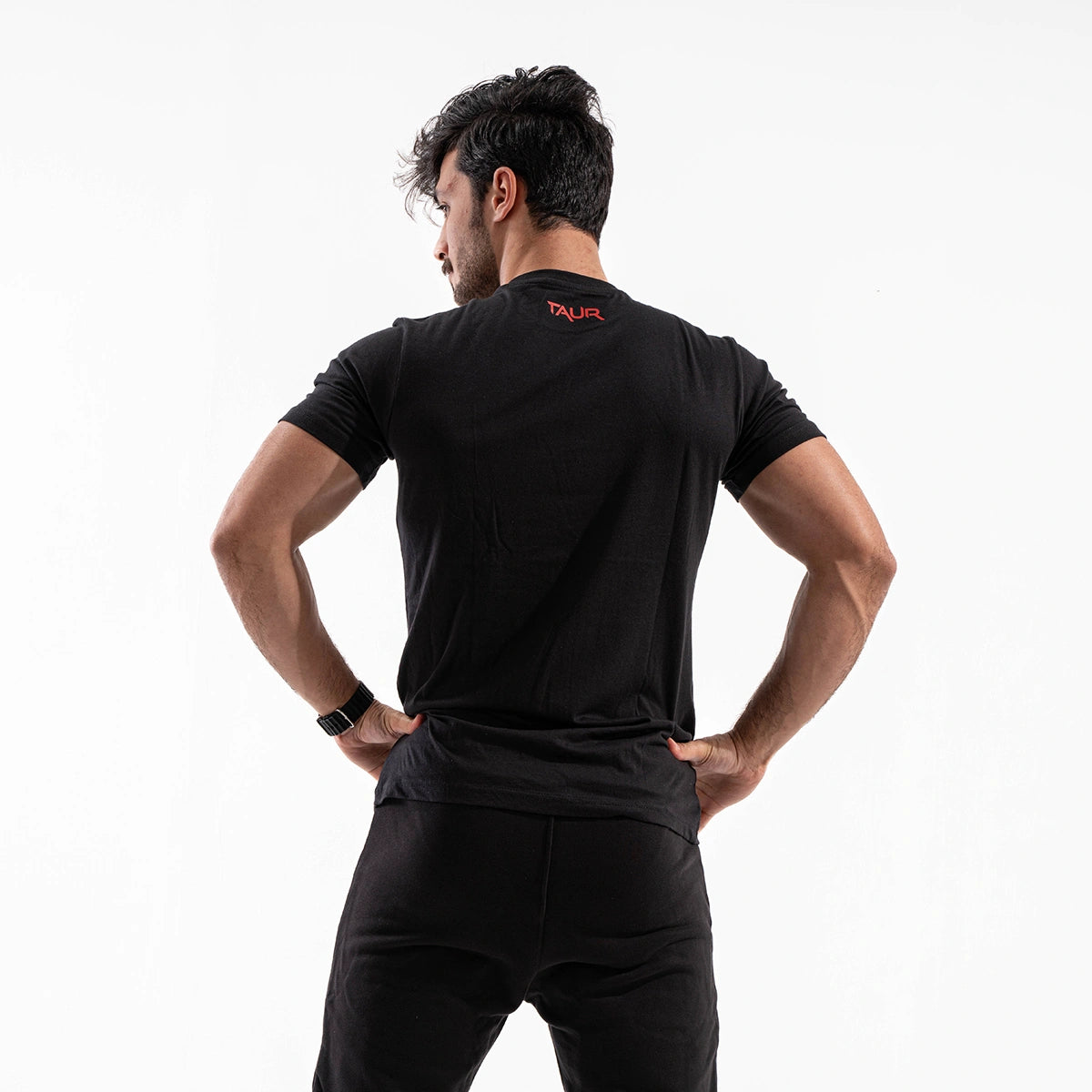 Taur - cotton regular neck t-shirt full front logo