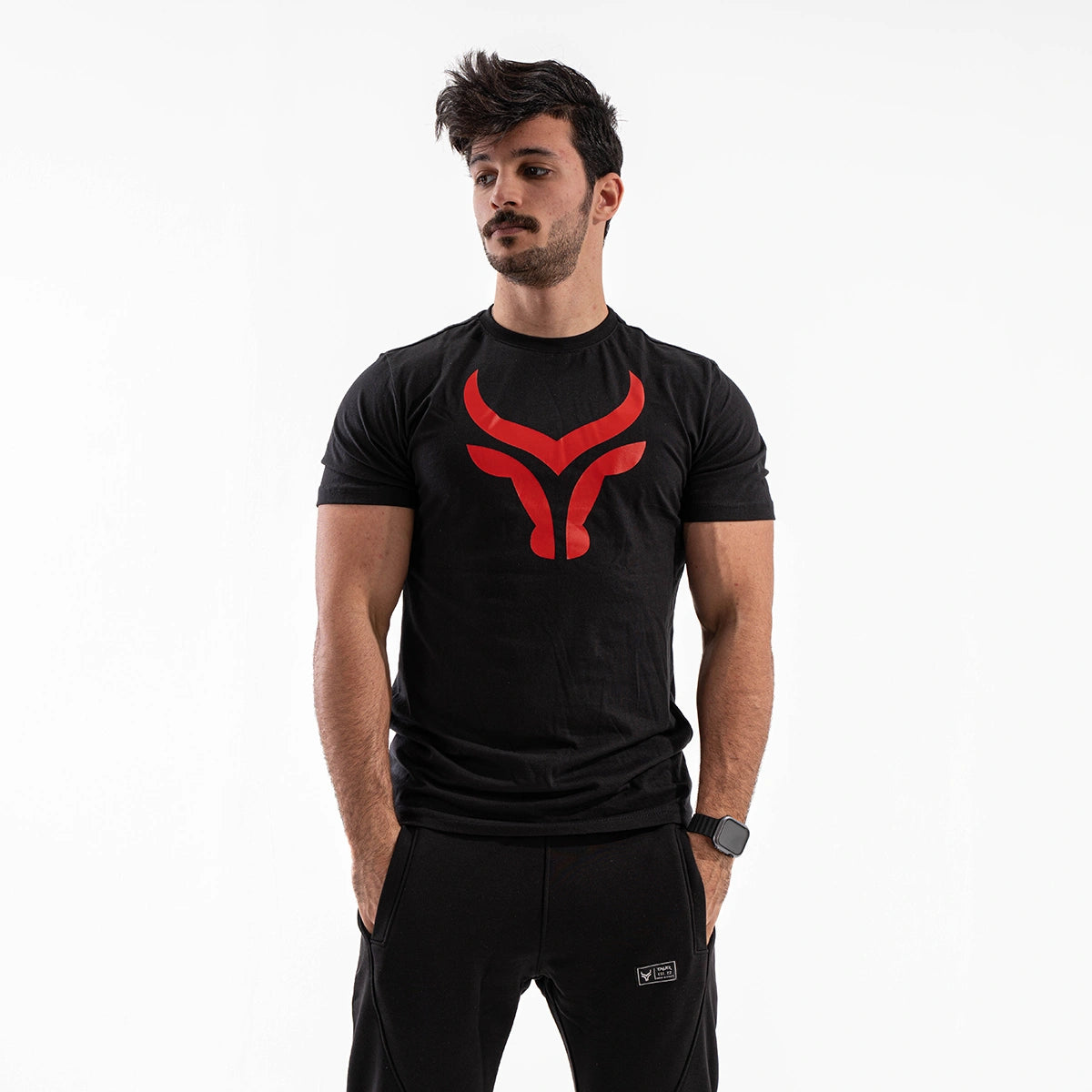 Taur - cotton regular neck t-shirt full front logo