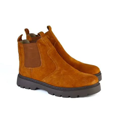 Leazus - Leather Chunky Boot - S-4001 HAVAN