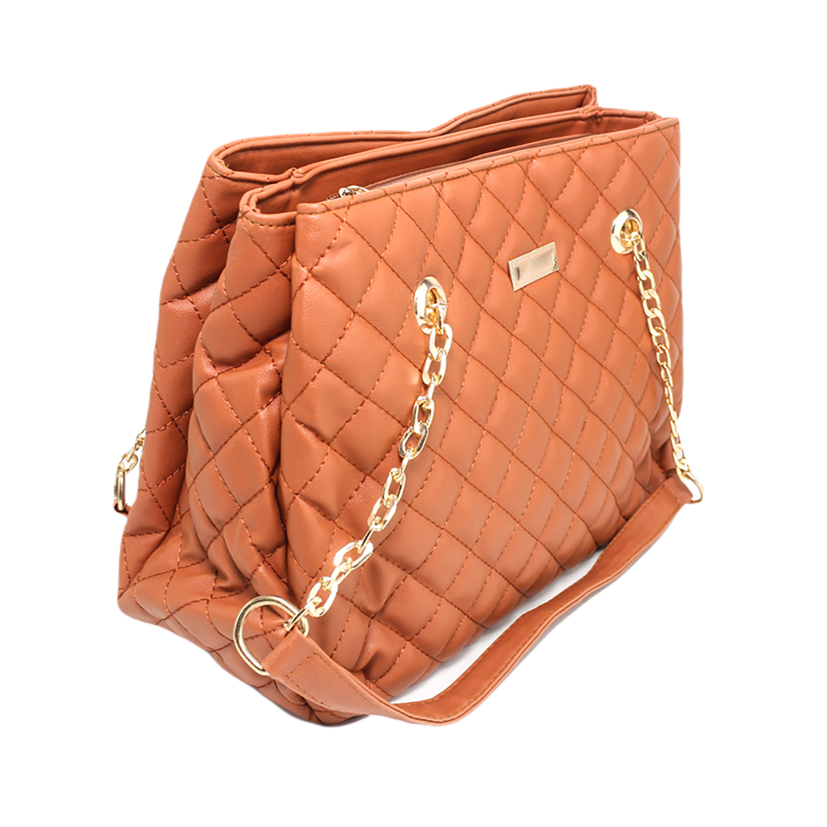Glitter - Women Hand Bag - Camel