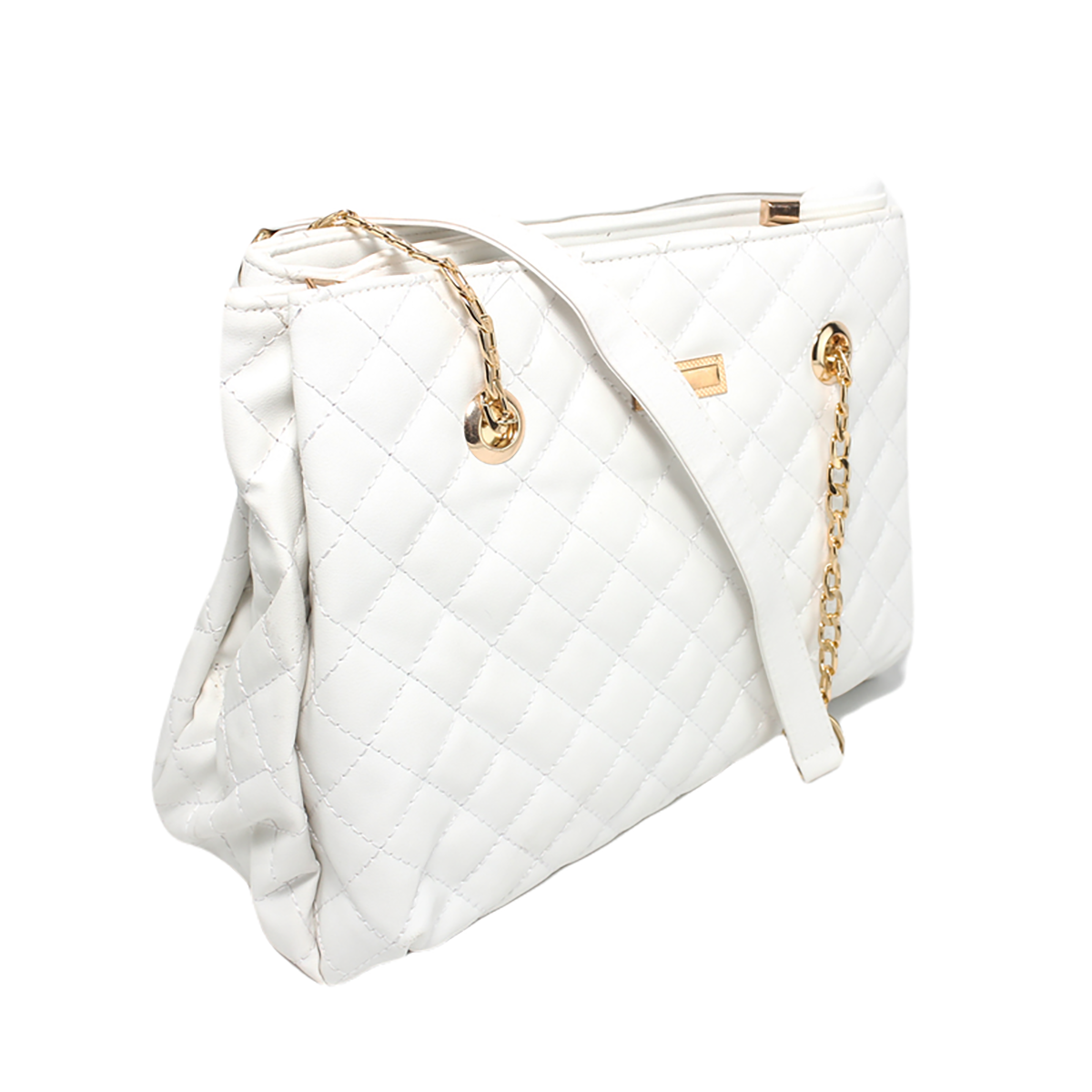 Glitter - Women Hand Bag - White