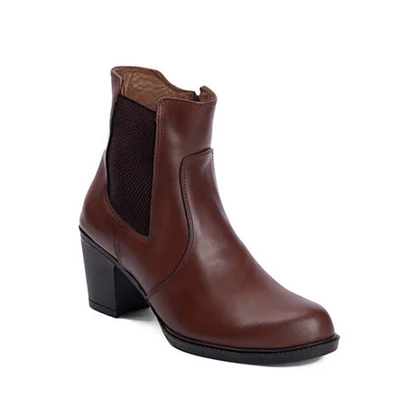 Brio Brown Easton Natural Leather Chelsea Boot for women