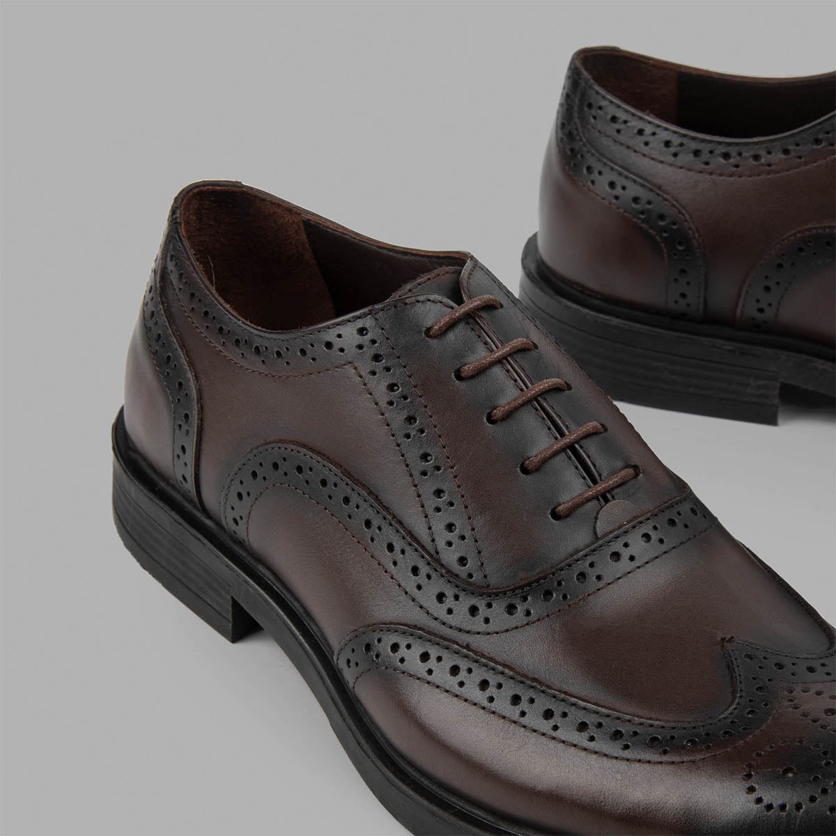 BRIO - Oxford Brogue Shoes - Black