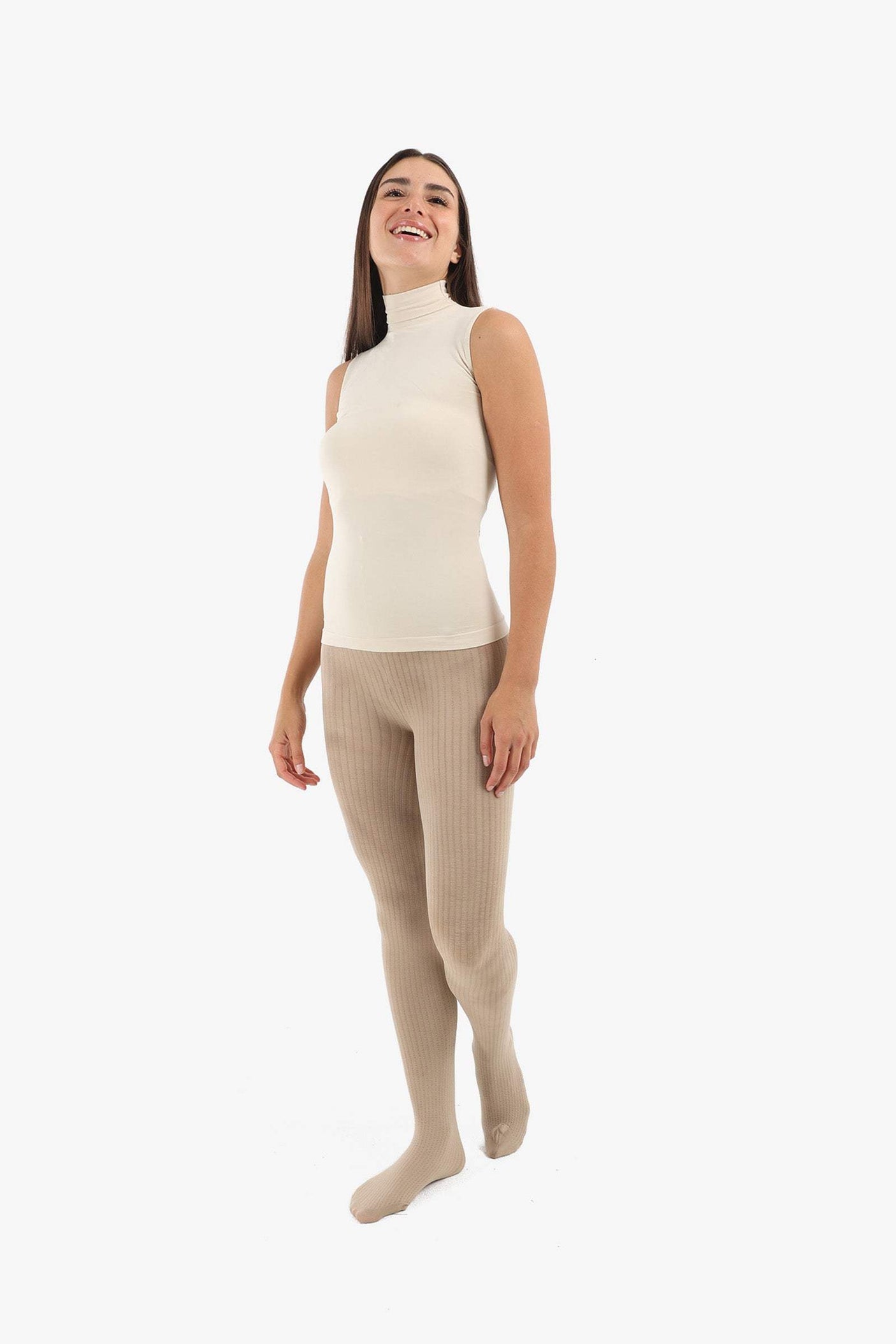High Neck Sleeveless Top