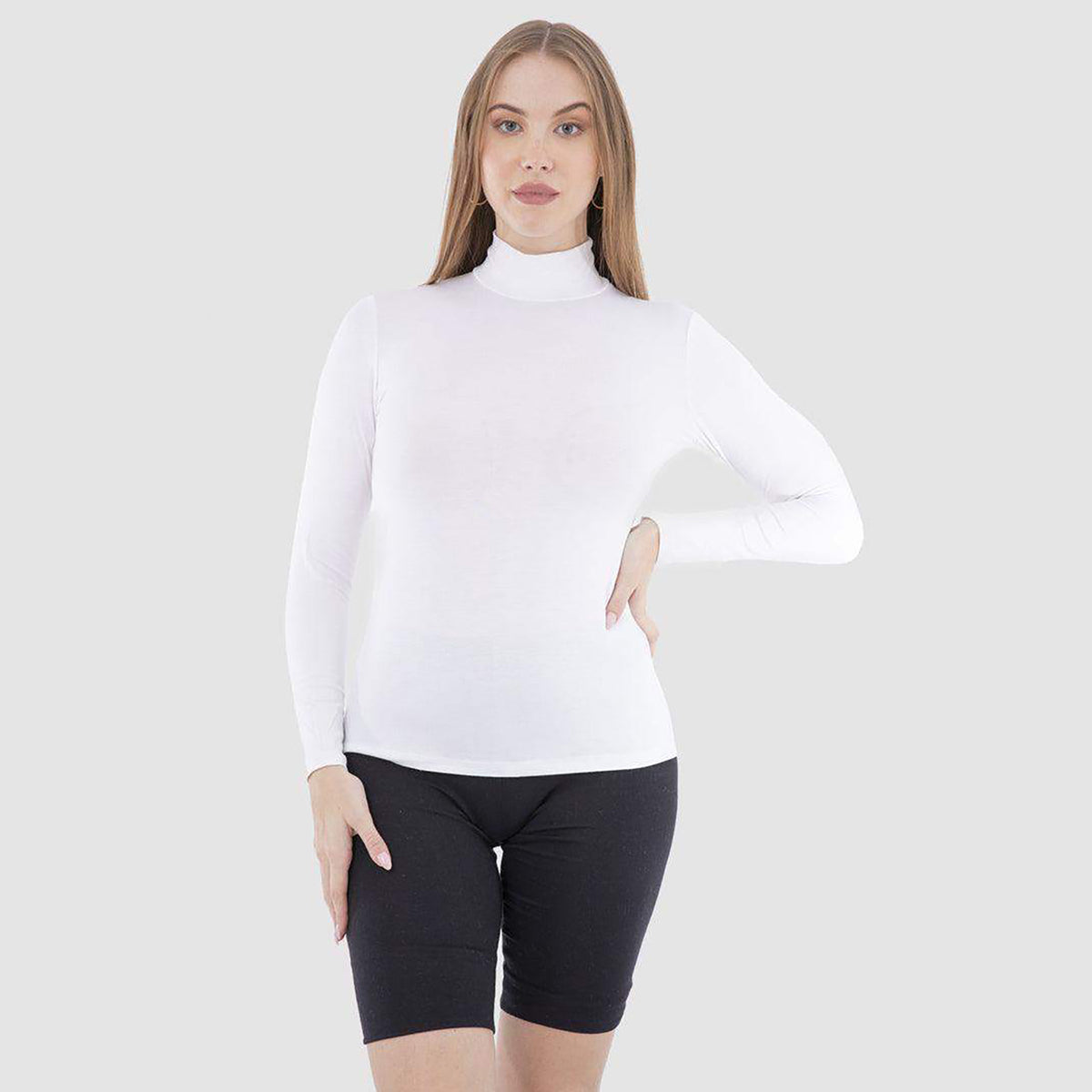 High Neck Long Sleeve Top