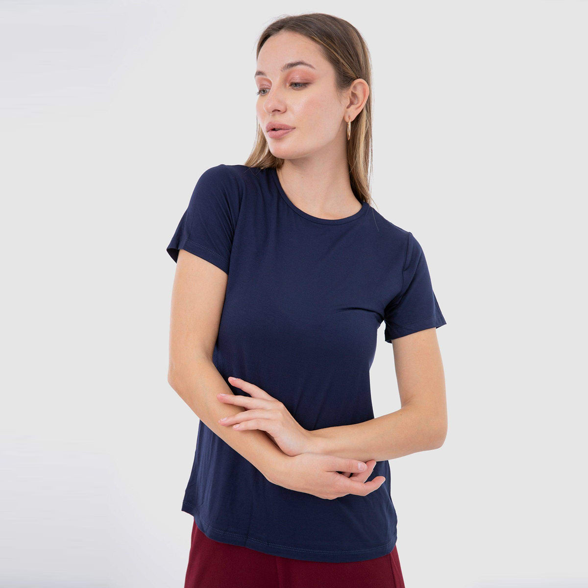 Short Sleeves Viscose Top