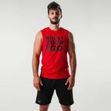 Taur - cotton lycra sleeveless raw edged rounded endless tshirt