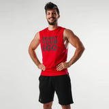 Taur - cotton lycra sleeveless raw edged rounded endless tshirt