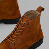 Brio - MOC TOE SUEDE LACE UP GENUINE LEATHER HALF BOOTS