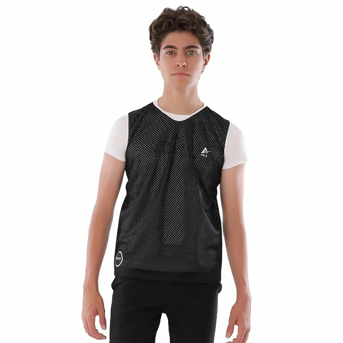 Anja - Black Training Vest 0152-For boys