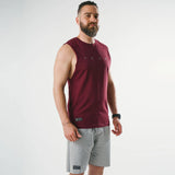 Taur - cotton lycra sleeveless raw edged rounded endless tshirt