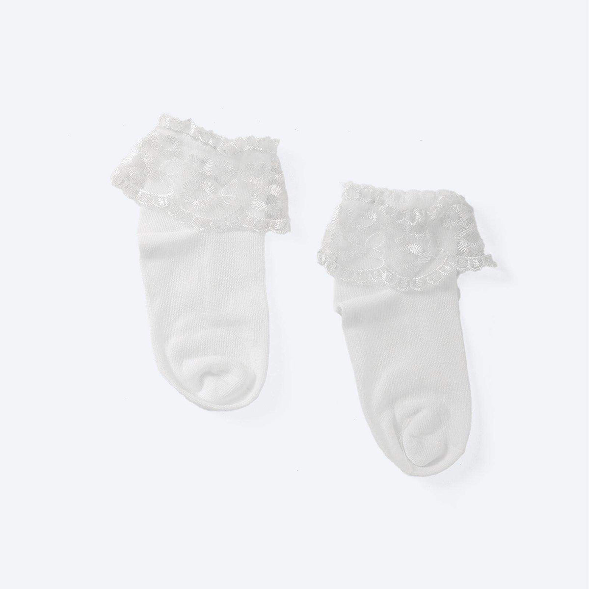 Girly Frilled Socks with Lace