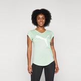 Puma - TRAIN FAVORITE HEATHER CAT TEE FRESH MIN