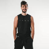 Taur - cotton lycra sleeveless raw edged rounded endless tshirt
