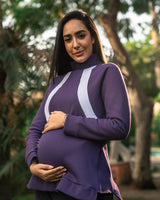 Hesper - Volcano Nursing and Maternity High-Neck Sweatshirt
