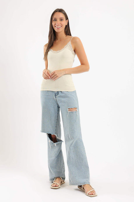 Carina -Plunge Round Neck Top