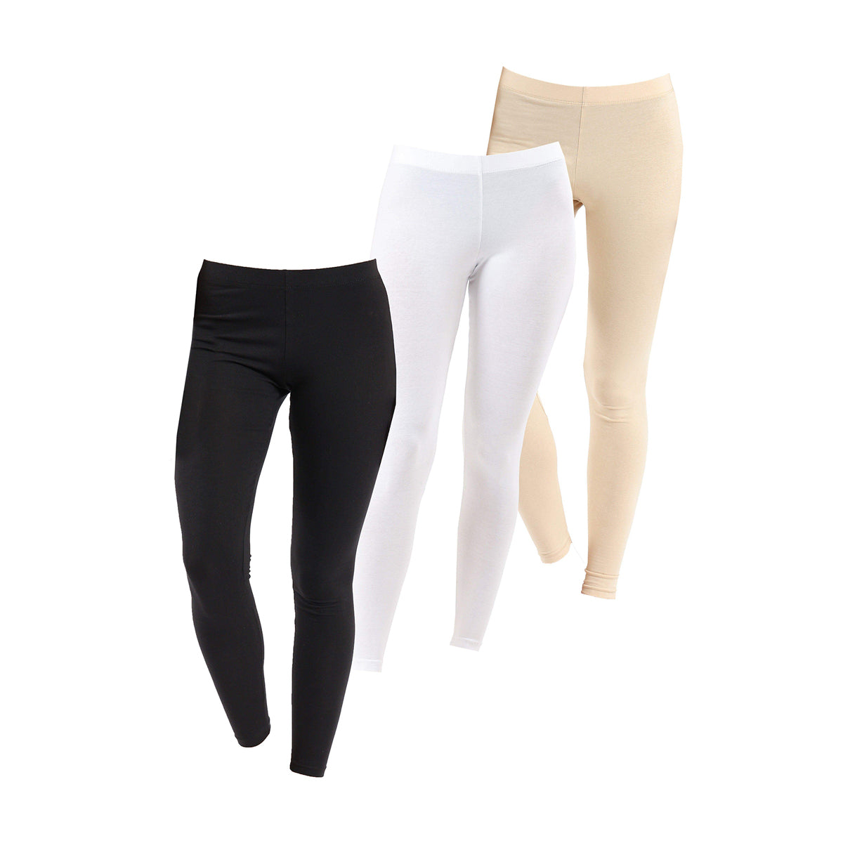 Carina -Cotton Leggings (Pack of 3)