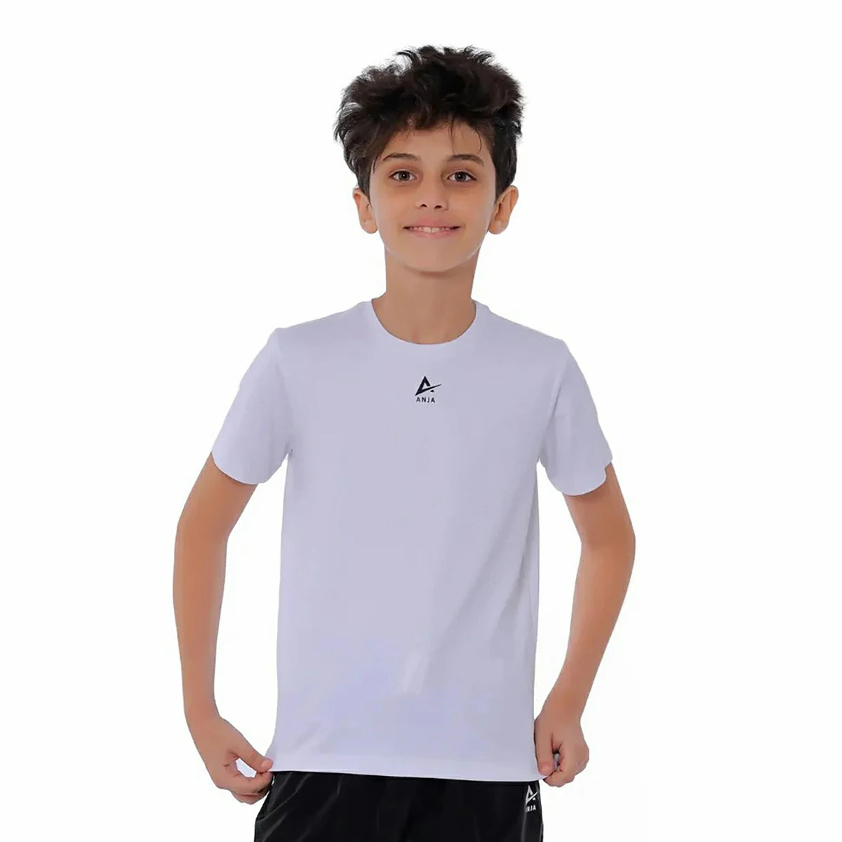 Anja - White Sports Undershirt 0155-For boys