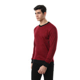 Red circle - Thin Stripes Round Sweatshirt