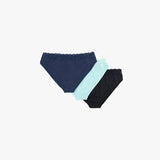 Carina - Pack of 3 Bikini Panties with Lace