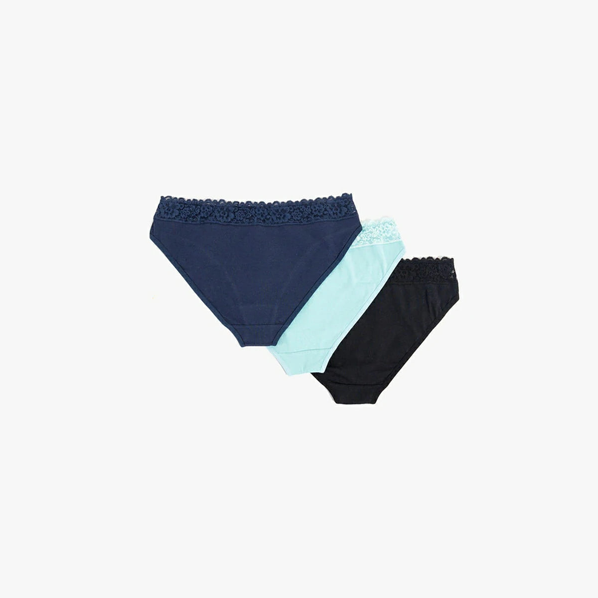 Carina - Pack of 3 Bikini Panties with Lace