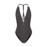 Women Secret - Striped b&w swimsuit - Sold by FIG