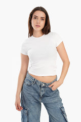 Carina - Ribbed Round Neck Top