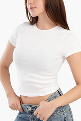 Carina - Ribbed Round Neck Top