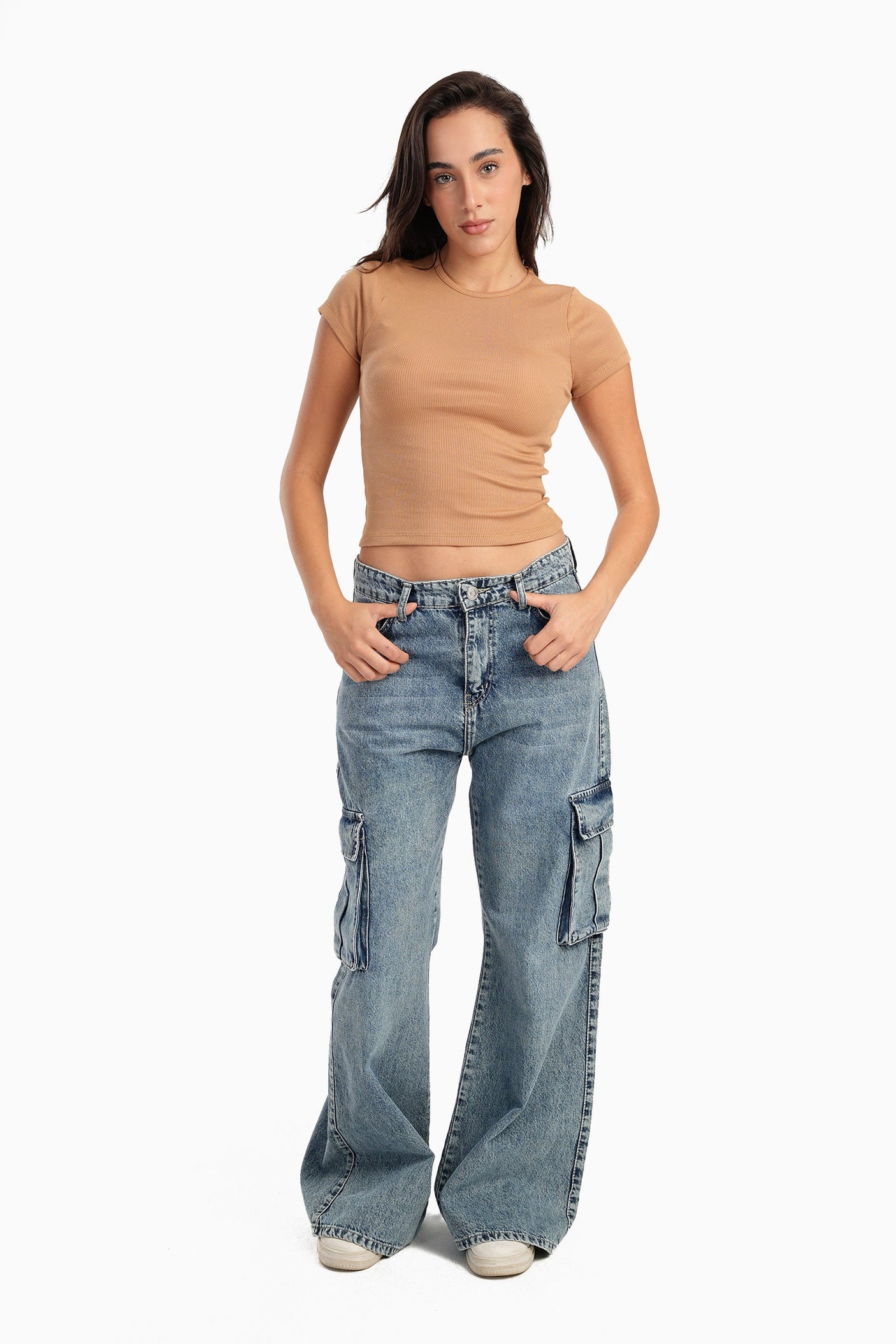 Carina - Ribbed Round Neck Top