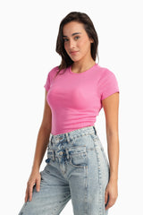 Carina - Ribbed Round Neck Top