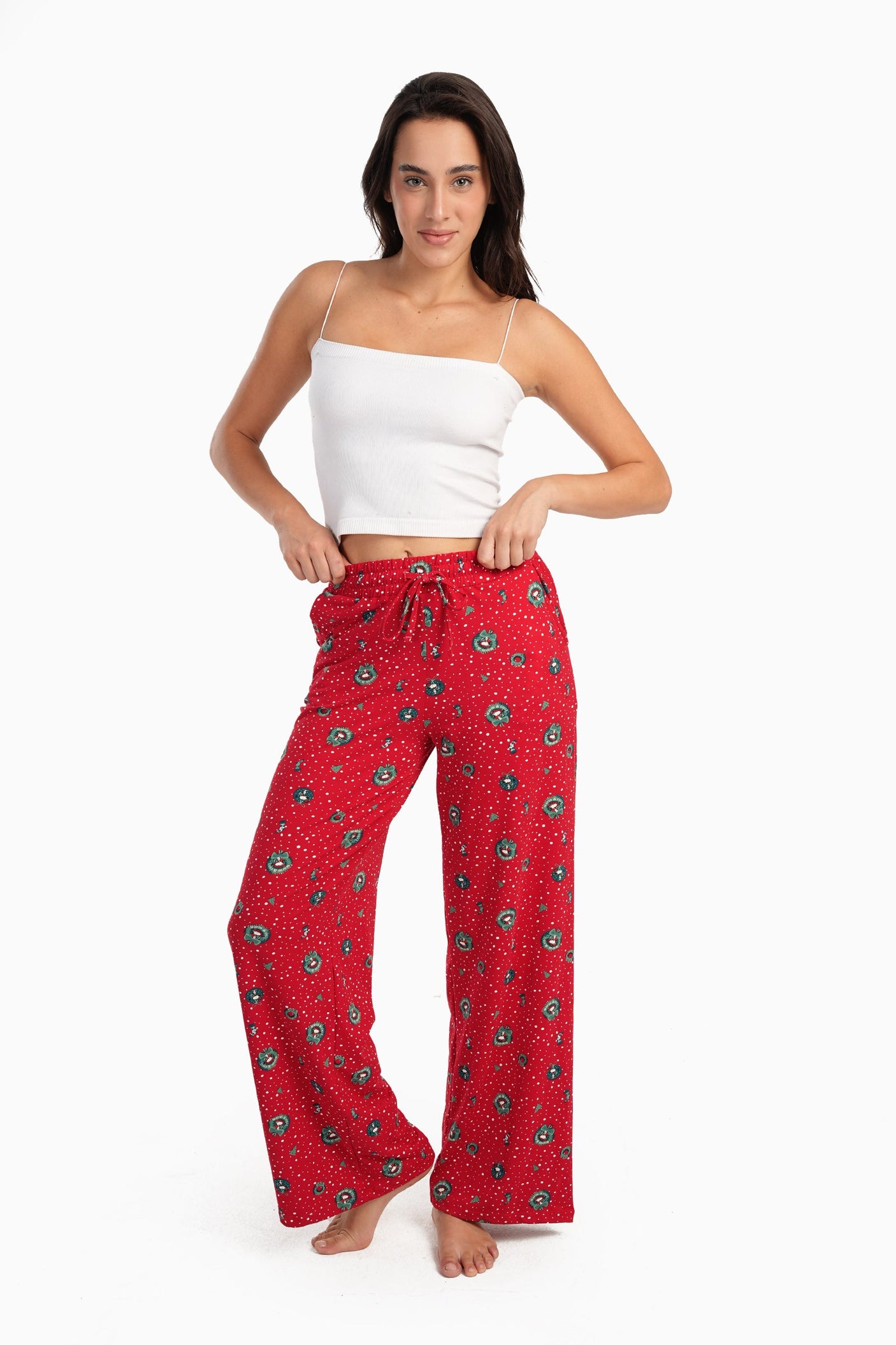 Carina - Carrot Leg Cut Pyjama Pants