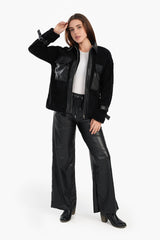 Carina - Leather Pants with Elastic Waist
