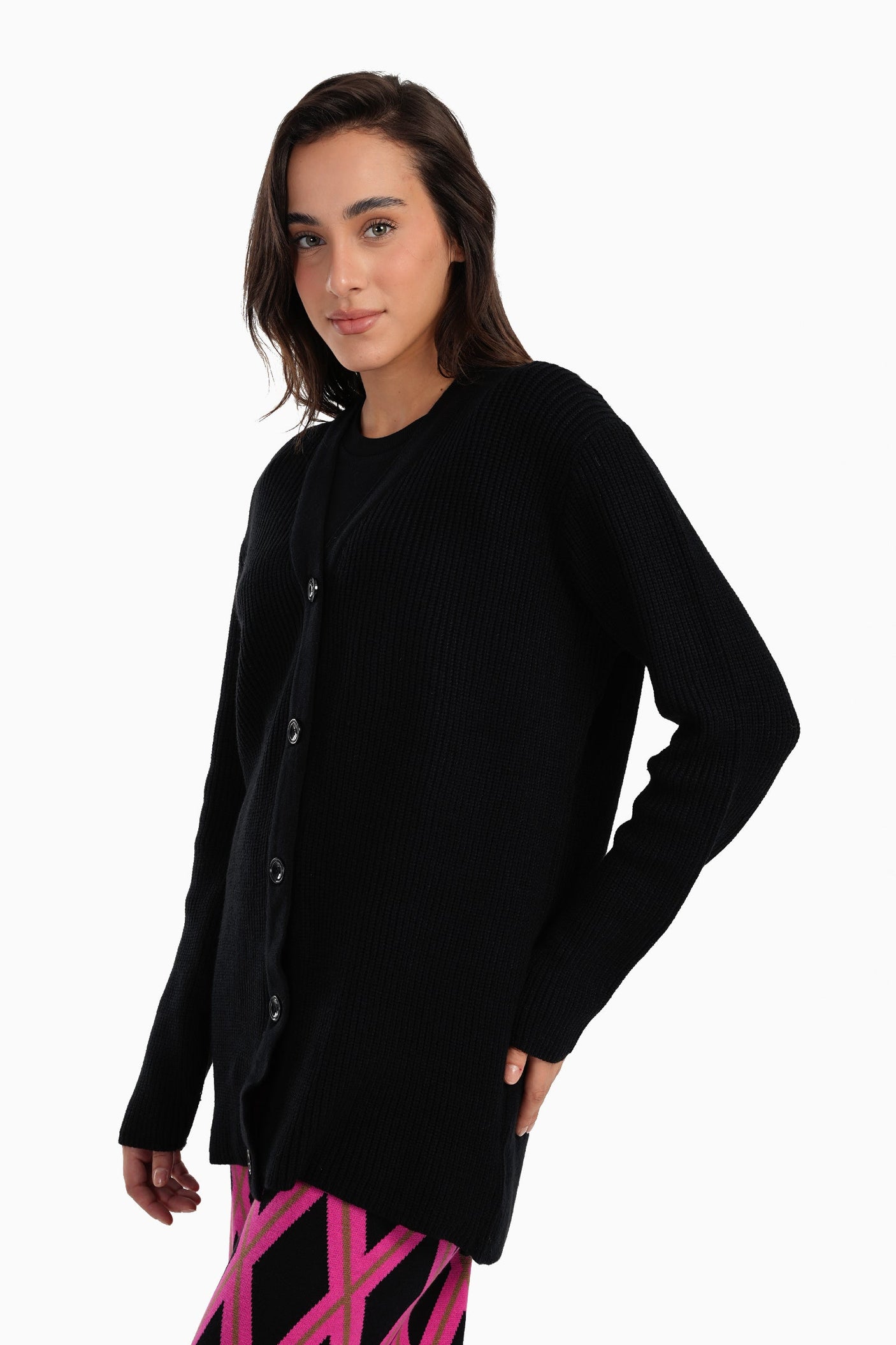 Carina - Trico Button Closure Cardigan