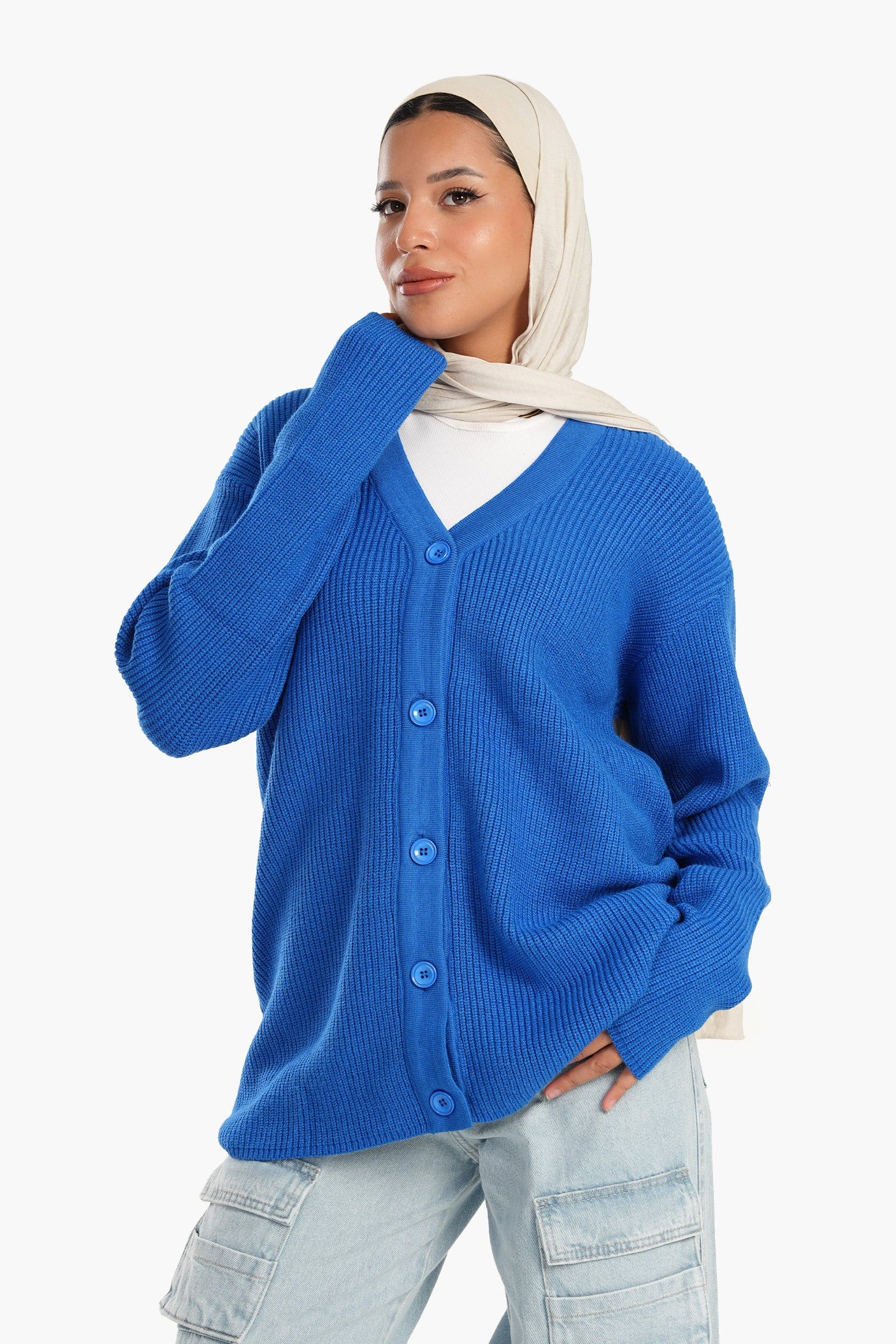 Carina - Trico Button Closure Cardigan