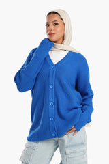 Carina - Trico Button Closure Cardigan
