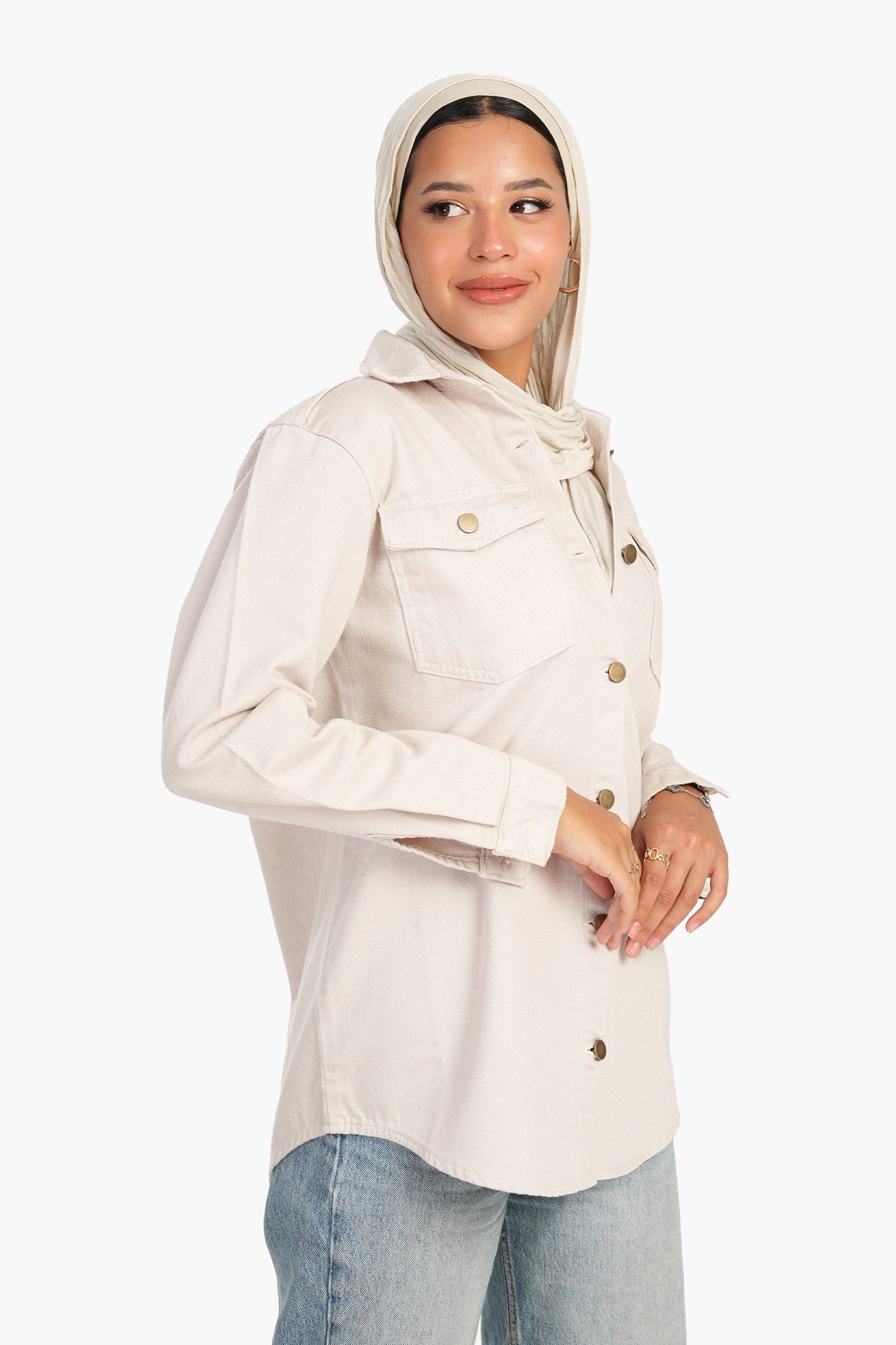 Carina - Jacquard Cotton Shirt