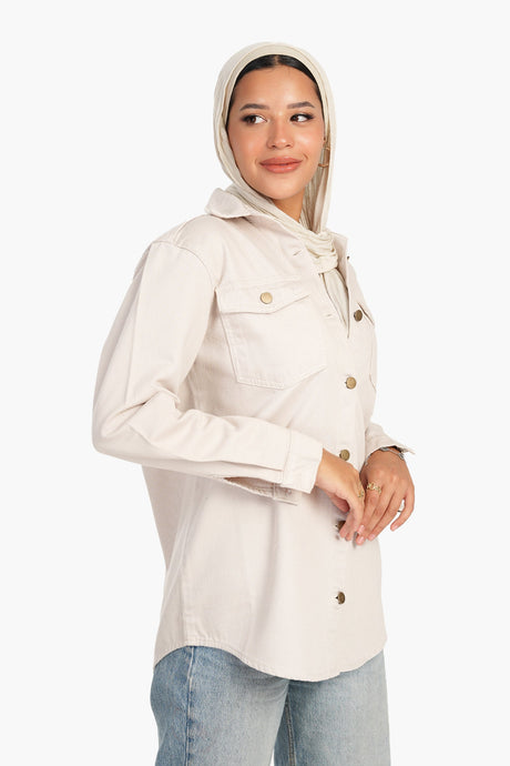 Carina - Jacquard Cotton Shirt