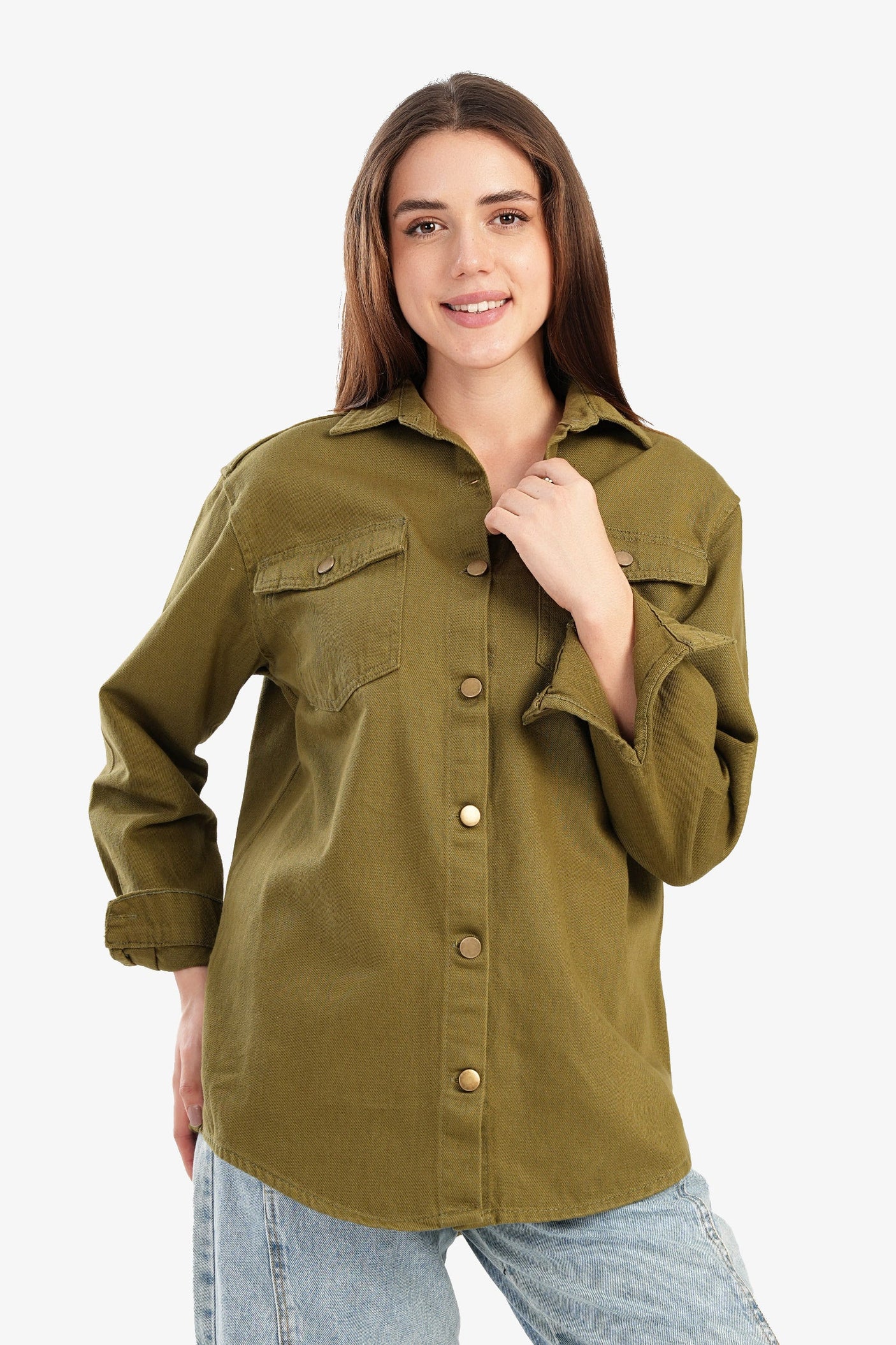 Carina - Jacquard Cotton Shirt