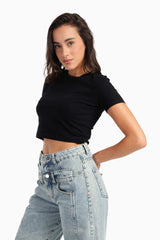 Carina - Everyday Cotton Cropped T-Shirt