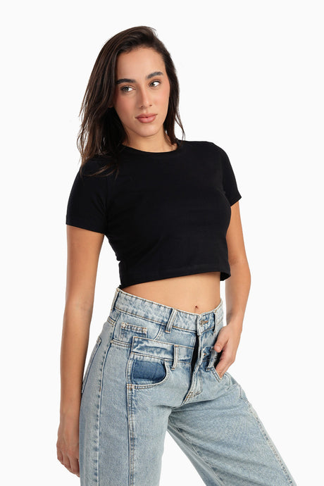 Carina - Everyday Cotton Cropped T-Shirt