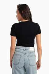 Carina - Everyday Cotton Cropped T-Shirt