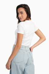 Carina - Everyday Cotton Cropped T-Shirt