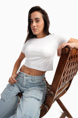 Carina - Everyday Cotton Cropped T-Shirt