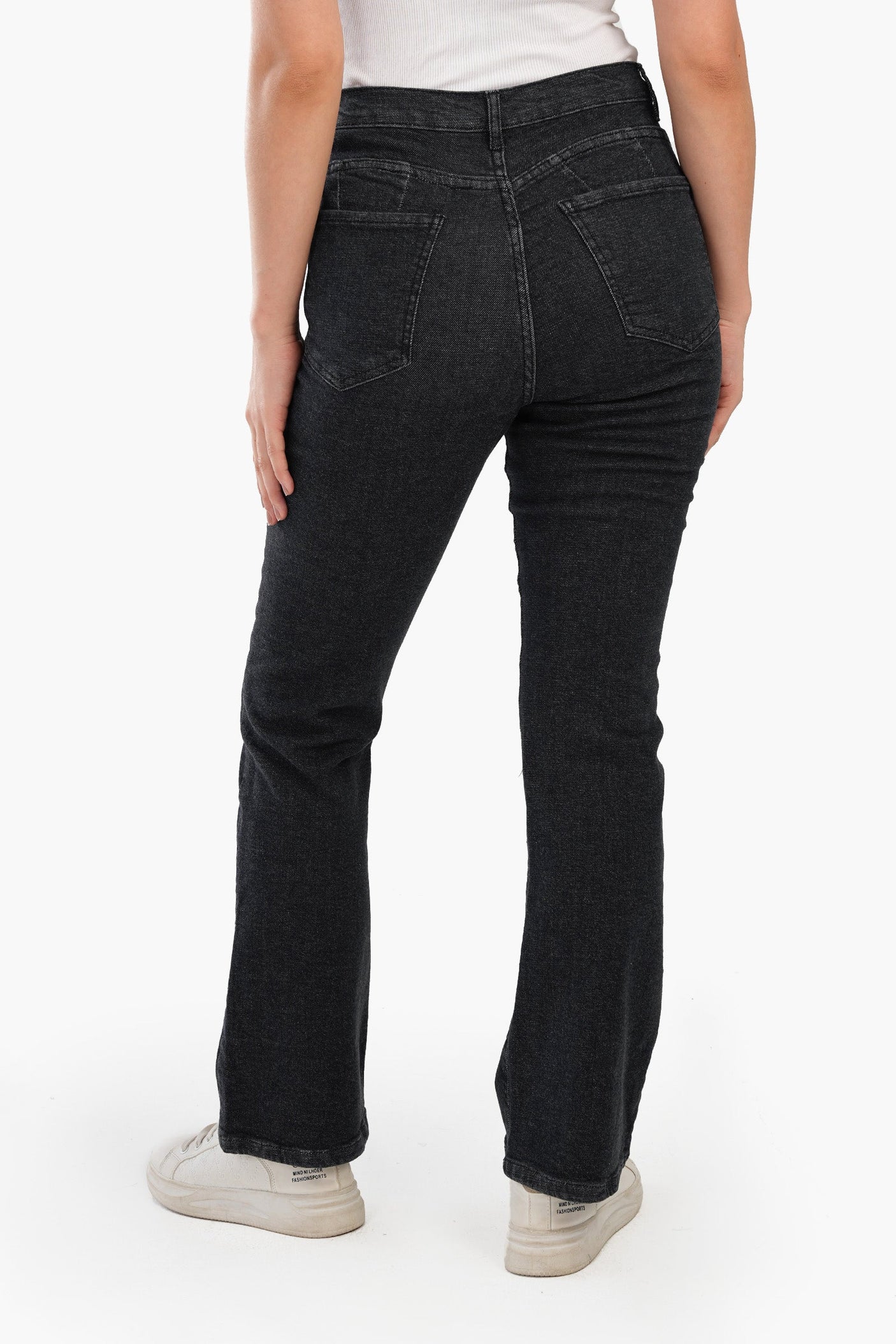 Carina - Classic Cotton Flare Jeans