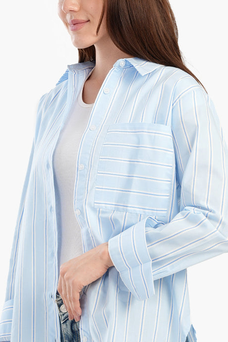 Carina - Timeless Striped Button-Down Shirt