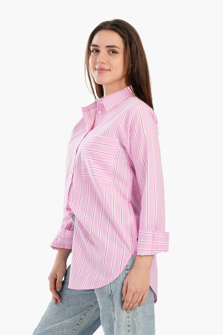 Carina - Timeless Striped Button-Down Shirt