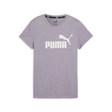 PUMA-ESS LOGO HEATHER TEE PALE PLUM