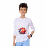 Anja - White Handball T-Shirt 0059-For boys