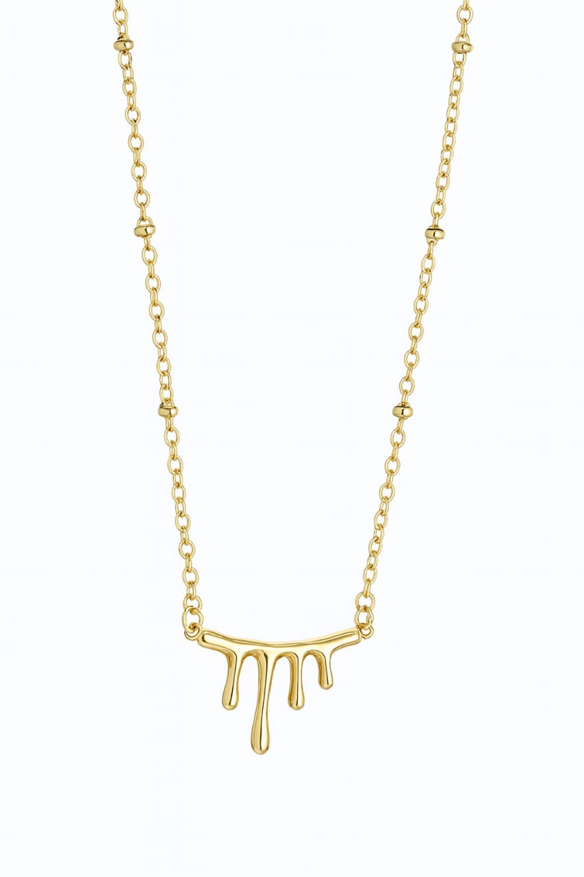 Women’s Necklace Flowing Pendant Delicate Beads